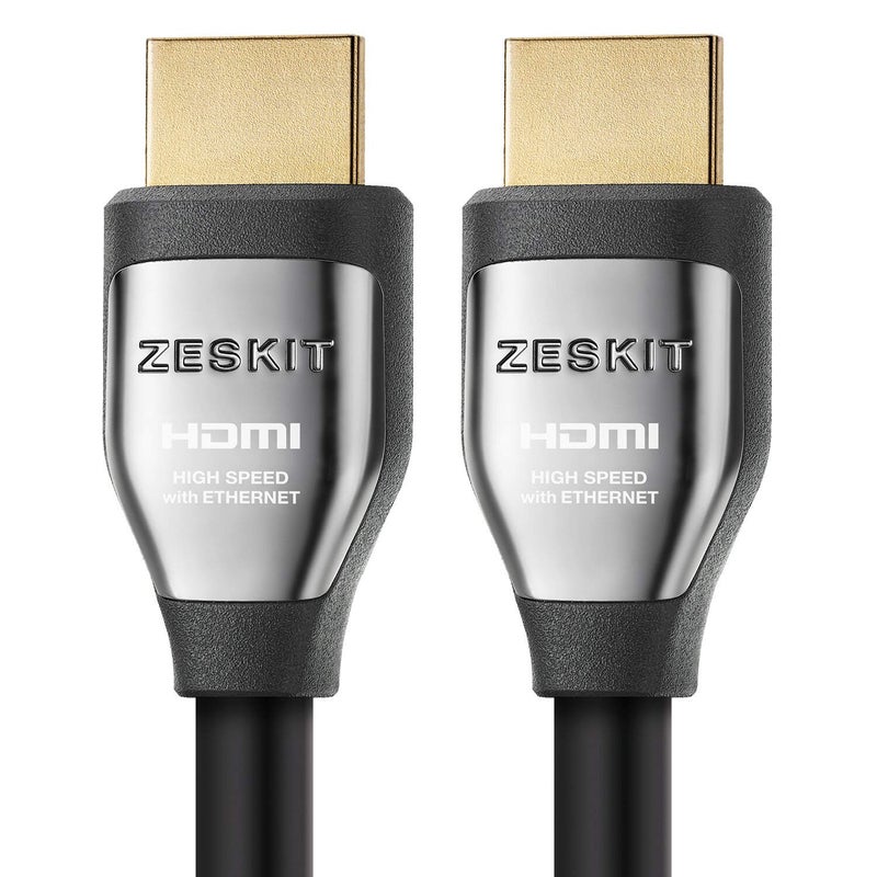 Zeskit Cinema Plus 4K 1.5ft (2-Pack) High Speed with Ethernet 22.28Gbps HDMI 2.0b Cable, Compatible with Dolby Vision 4K 60Hz HDR ARC 4:4:4 HDCP 2.2 - Image 1